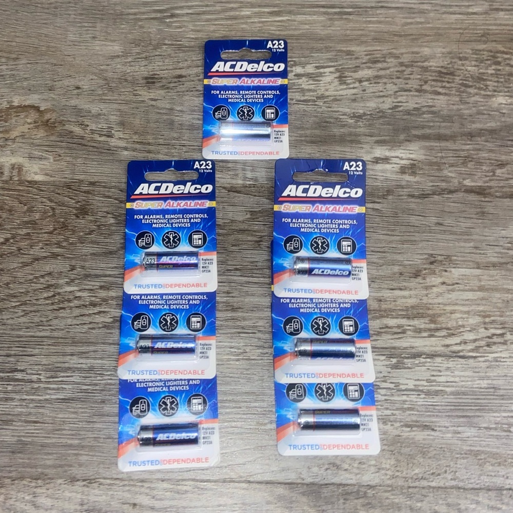AC Delco A23 12-Volt 12V Maximum Power Super Alkaline Batteries 7 Packs Exp 9/26